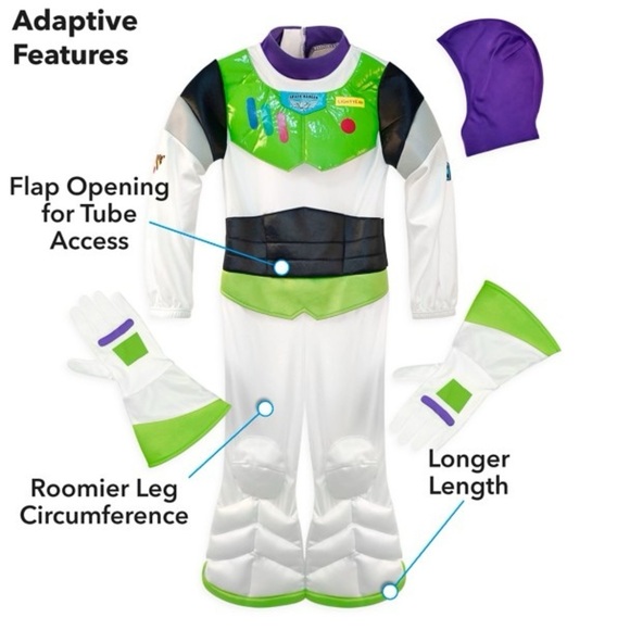 Buzz Lightyear Adaptive Costume for Kids – Toy Story LARGE NWT - Picture 3 of 7